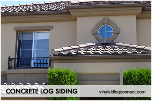 concrete log siding