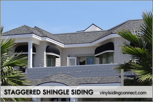 staggered shingle siding